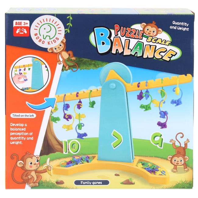 Balance Scales Falling Hanging Monkeys Educational Arcade Game