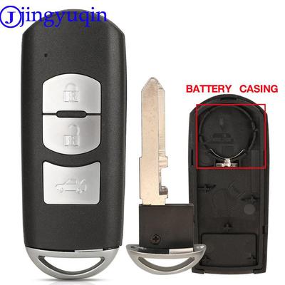 Jingyuqin 3 Buttons Smart Key Shell for MAZDA M2 M3 M5 M6 CX-3 CX-5 Demio Axela Premacy Atenza Car Remote Keyless Case Fob