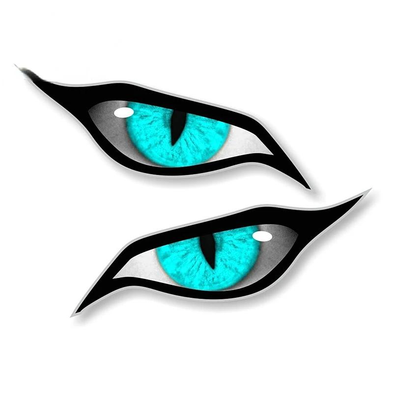 Car Stickers for Evil Yellow Eyes RV Motorcycle Occlusion Scratch Waterproof Windshield VAN Anime Decal STICKER Products
