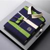 Gestreiftes Baumwollhemd für Herren mittleren Alters, langärmeliges T-Shirt für Herren mittleren Alters, ST-Shirt