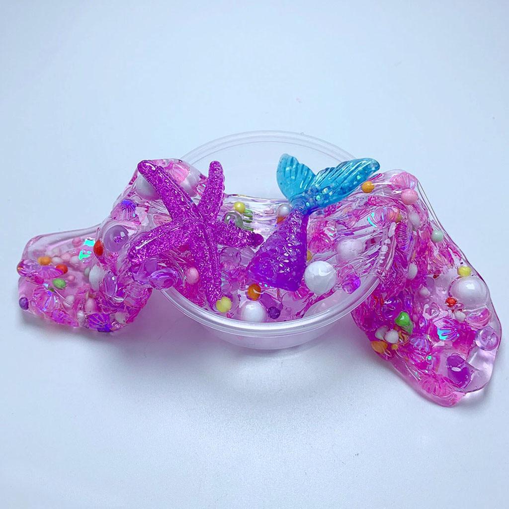 Havfruehale Slime Leke Gave Barn Leke Leire Gjørme for Kunst Håndverk