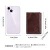 First Layer Cowhide RFID Anti-theft Brush Three Fold Wallet Men's Short Leather Retro