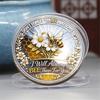 Moeda Desafio Bee Kind Bee Positive Lado Duplo Abelha Inspiradora Moeda Comemorativa de Abelha Token de Metal Colecionável Presente Motivacional para Mulheres Homens