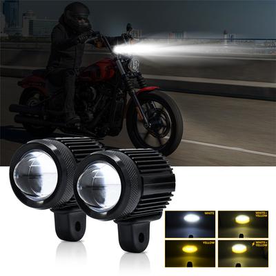 2 Stück LED Motorrad Nebelscheinwerfer 60W Scheinwerfer 12V 24V Spotlights Arbeitslichtleiste Blinklicht für Motorräder Autos LKW 4x4 ATV