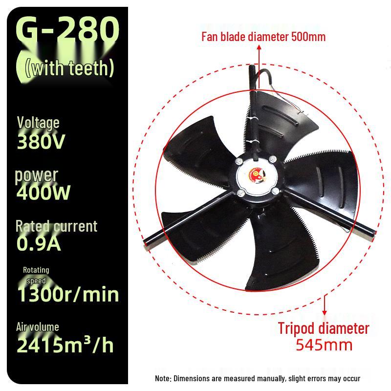 Three-Phase Asynchronous Motor Axial Flow Cooling Fan with Variable Frequency Speed Regulation