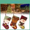 Christmas Stocking Handmade Nonwoven Santa Sock For Party Decor Gift For Friends