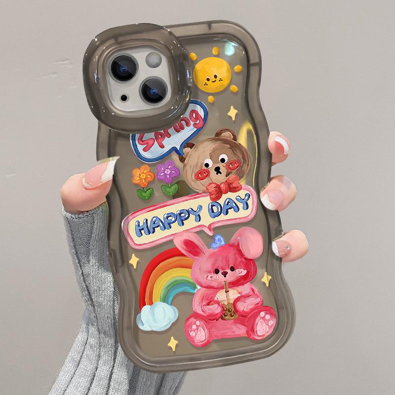 Compatible with Apple 16pro Phone Case 15, Invisible Dual Stand 14, Cute and Shockproof 13, Silicone 12/11