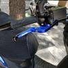 FOR GROM MSX 125 MSX125 2014-2022 Motorcycle Handlebar Grip Folding Expandable Adjustable Brake Clutch Lever MSX 125 Accessories (Ti Blue)
