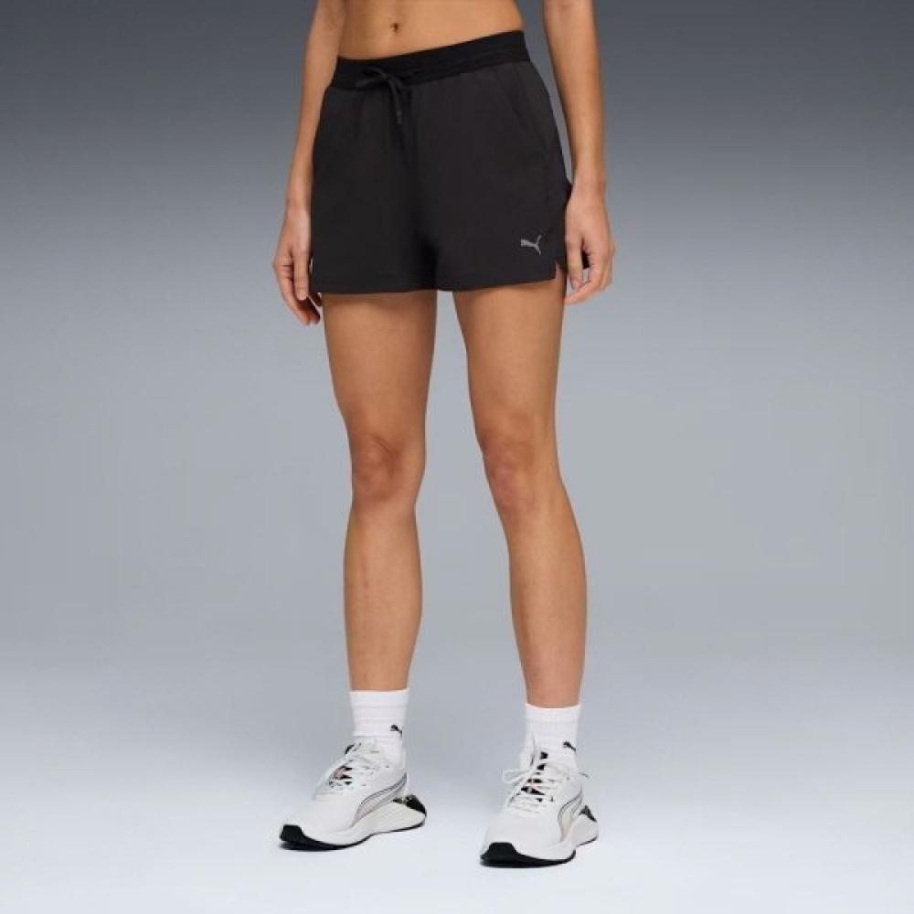 Puma Women S Running ShortS Pwrmode Dryelite Woven 3inch Short 01 PUMA Black/L(100)