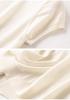 Spring/Summer Lightweight Breathable Women's Solid Color 3/4 Sleeve Knit T-shirt