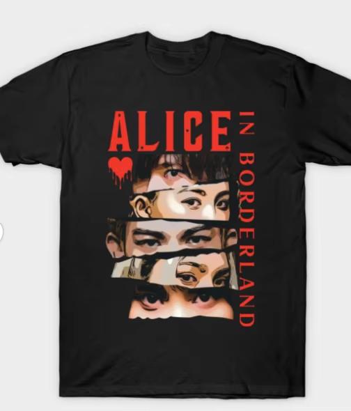 2026 New Alice In Borderland Graphic 100cotton Unisex Shirt High Quality Summer Unisexs Oneck Unisexs Vintage Streetwear Tshirt
