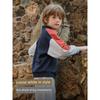 David Bella Kidsren's Sweatshirt 2026 Spring New Style Boys' American Retro Contrast Color Pullover Top for Older Kidsren