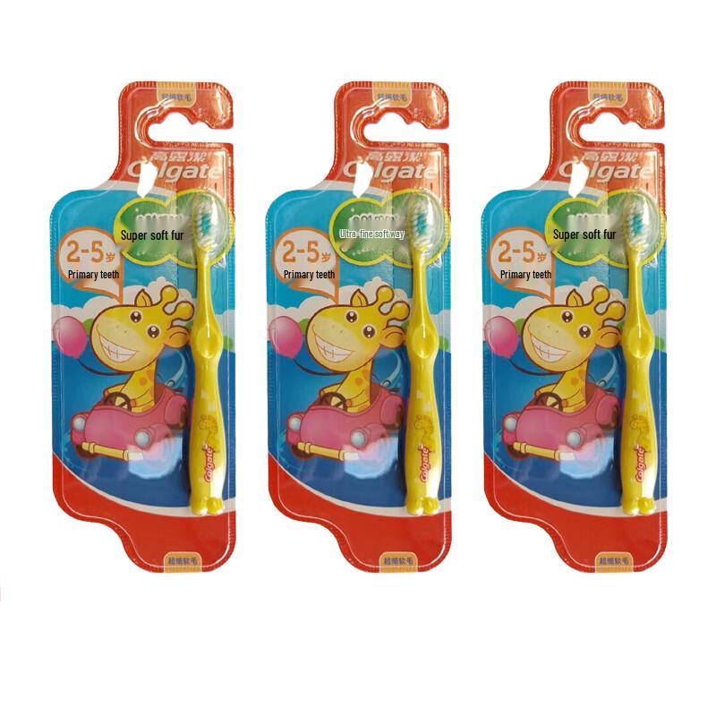 Colgate Kids Toothbrush 2-5 Years, Soft Bristles, 3-Pack