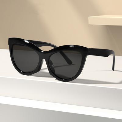 Vintage Cat Eye Sunglasses Woman Retro Brand Cateye Shades Sun Glasses Gradient Mirror Plastic Frame Designer