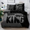 Gray and Black Duvet Cover Set Soft and Comfortable With 2 Pillowcases Bedding Set for Bedroom Guest Room and Dorm