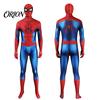 Unisex Superhero Fancy Dress Costume for Kids Adults, Classic Red Blue Zentai Jumpsuit, Halloween Party Suit High Stretch Bodysuit with Mask, Cosplay