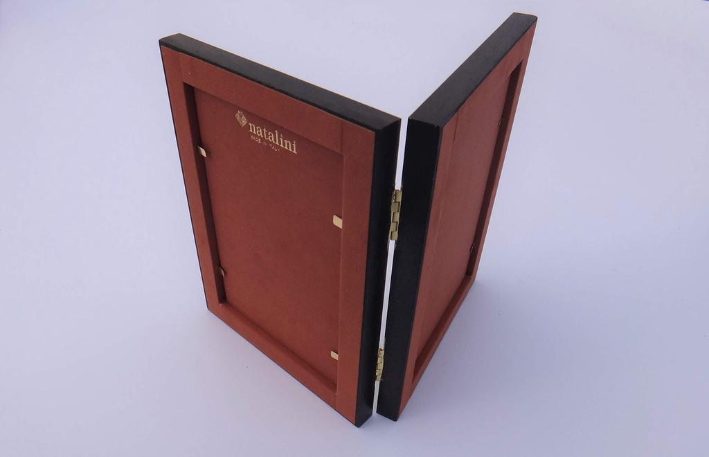 natalini Shell Wooden Photo Frame, 2-Sided, Made in Italy, 10 x 15cm, Postcard Size, Double Fold, Q-H-20, White, Small