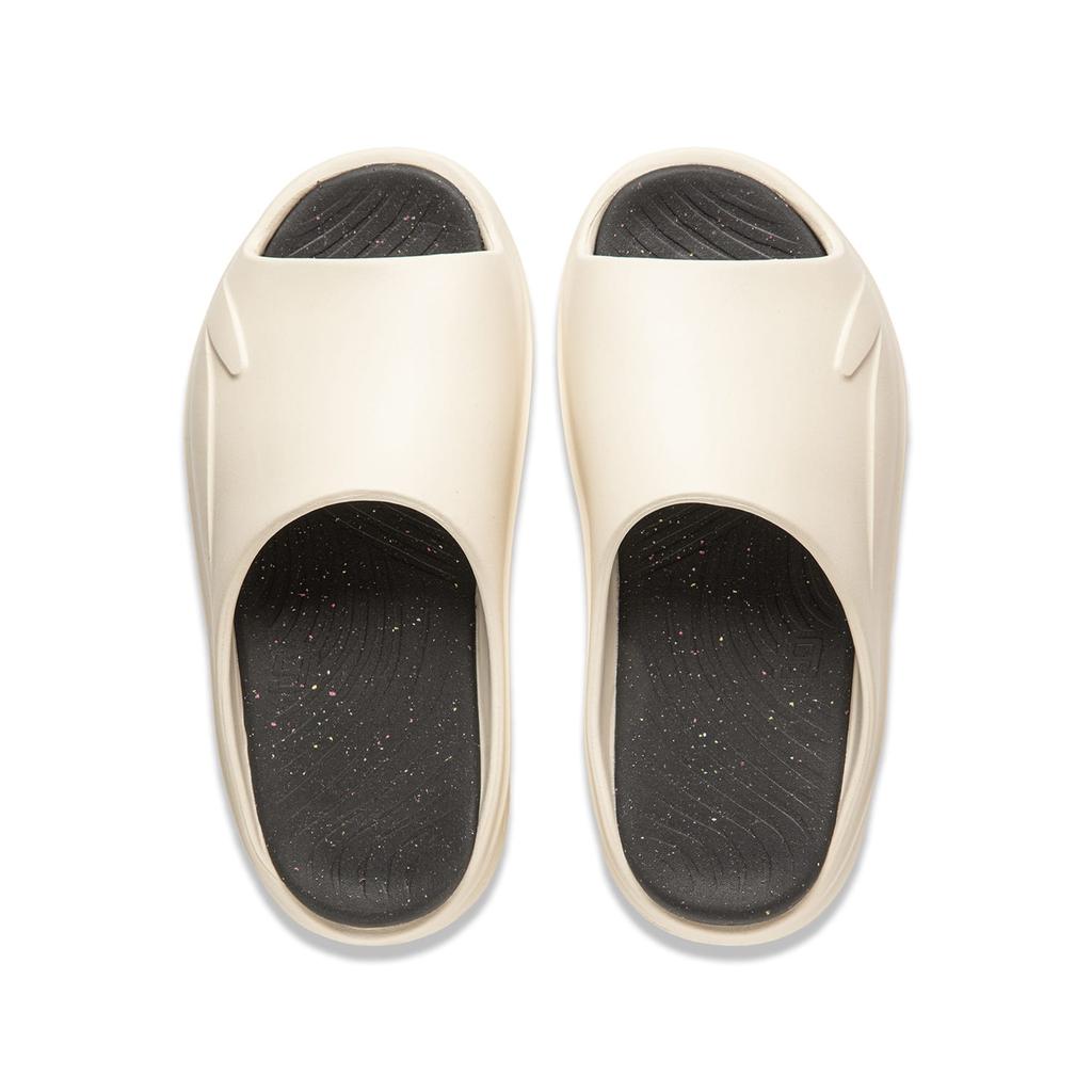 Li Ning SOFT SLIPPER Slide Slippers Unisex Rock White Gray AGAU003-1
