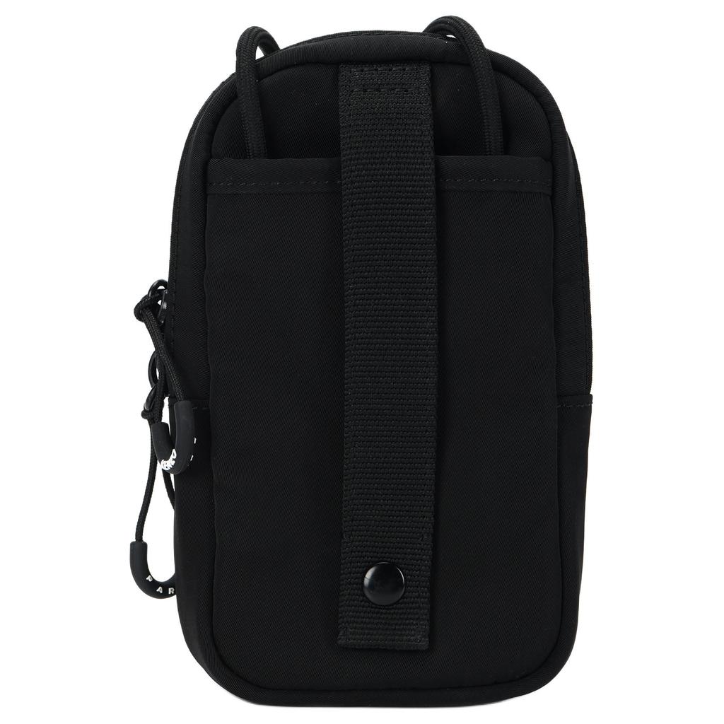 Kenzo Floral Appliqué Adjustable Strap Zipper Nylon Shoulder Crossbody Phone Bag Men bags Black FC65PM208F3099