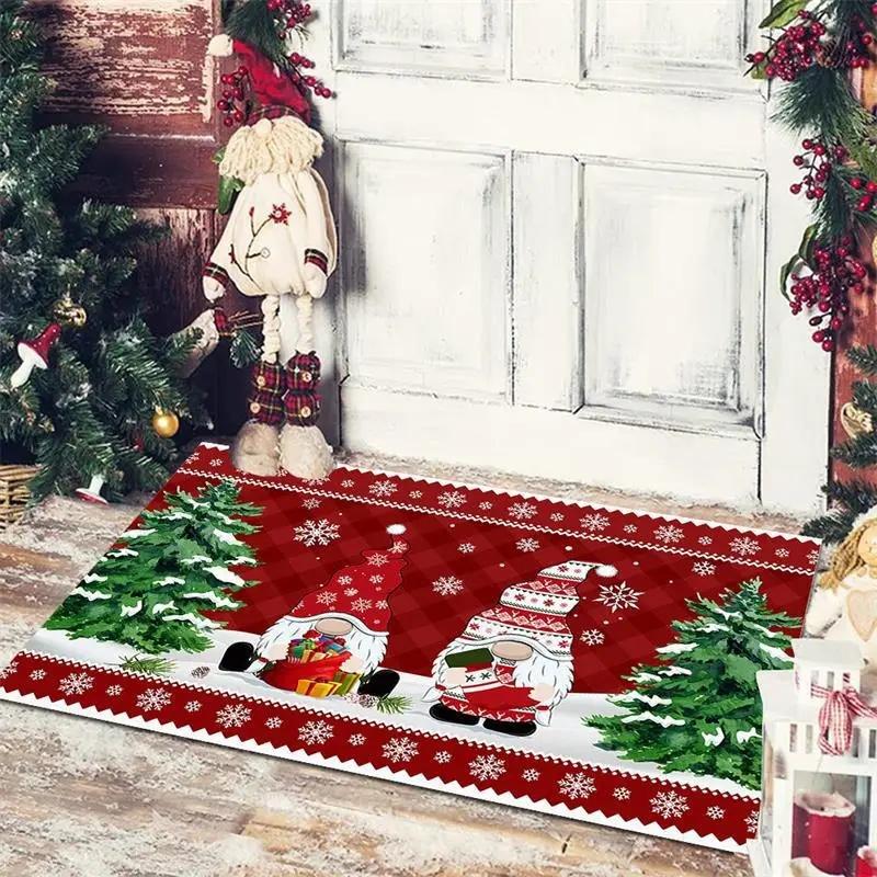 

Christmas Floor Mat Entrance Doormat Bedroom Bath Toilet Anti Slip Carpet 2025 Merry Christmas Decoration for Home New Year Gift 40cm x 60cm