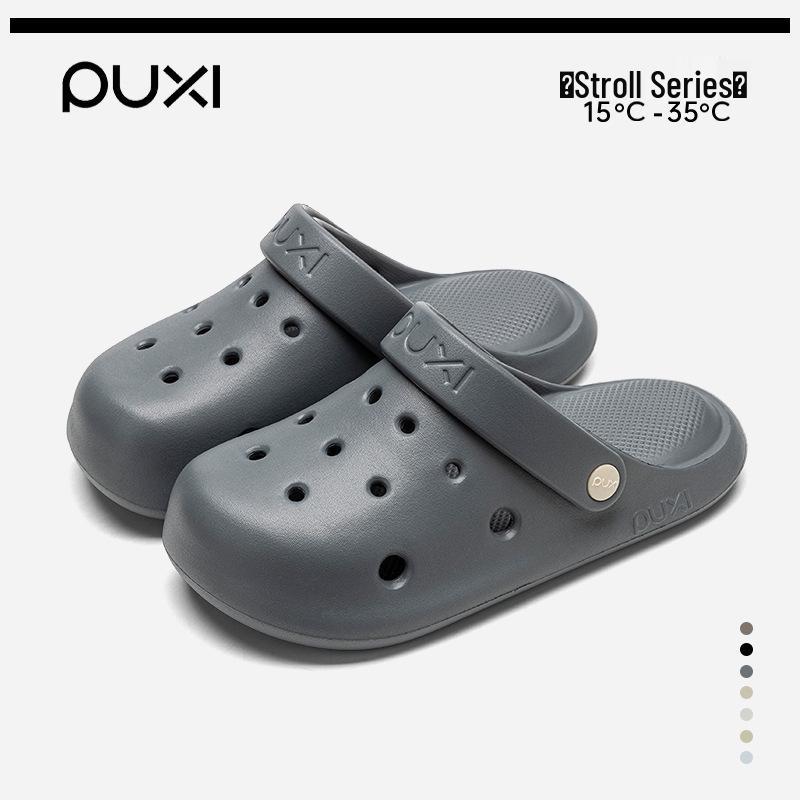 PUXI Women s Summer EVA Sandals - Soft, Elastic, Non-slip Closed-toe Slippers for Home & Outdoor Use 42-43