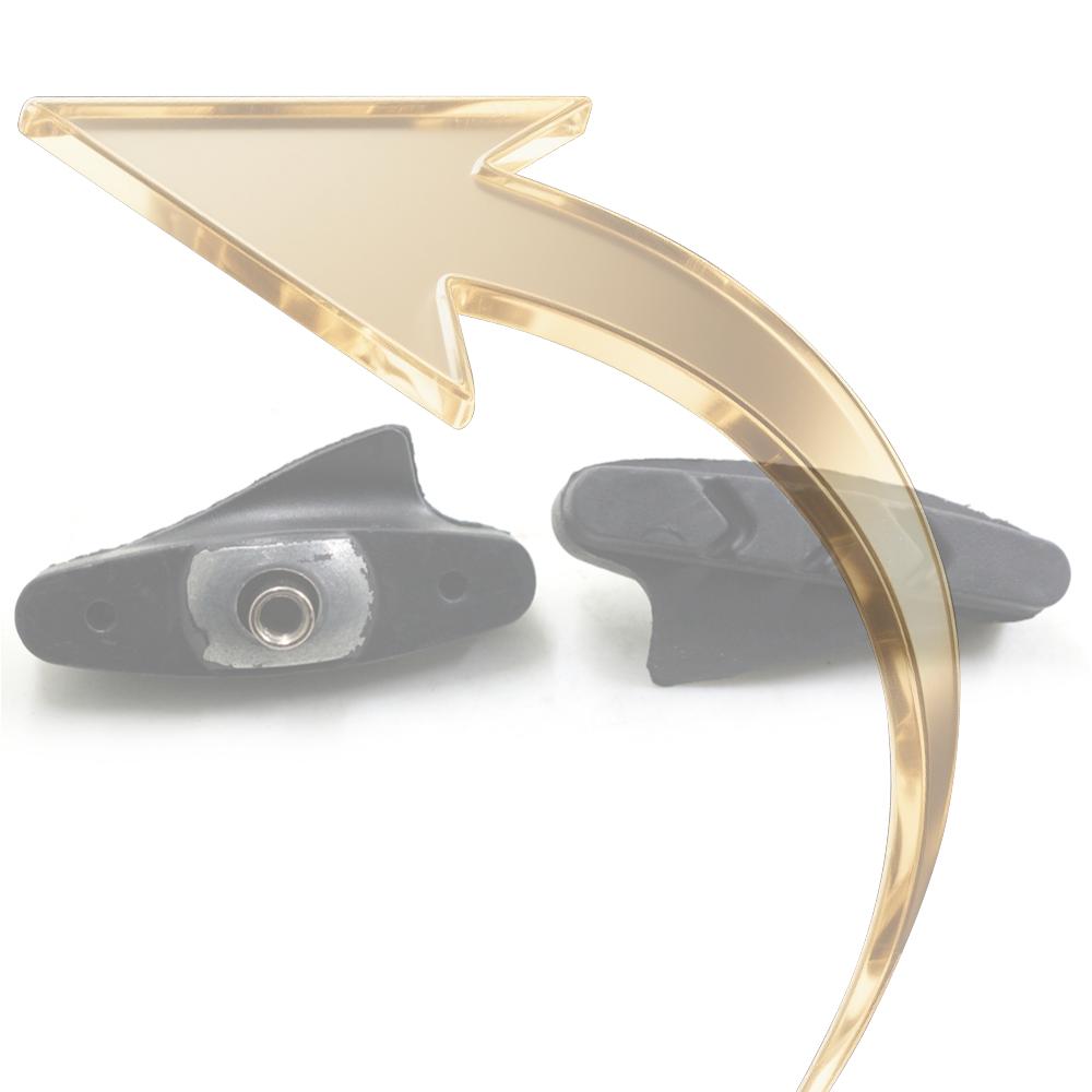 

2X MTB Road Bicycle Braking V-Brake Holder Shoes Rubber Pads Blocks China Mainland