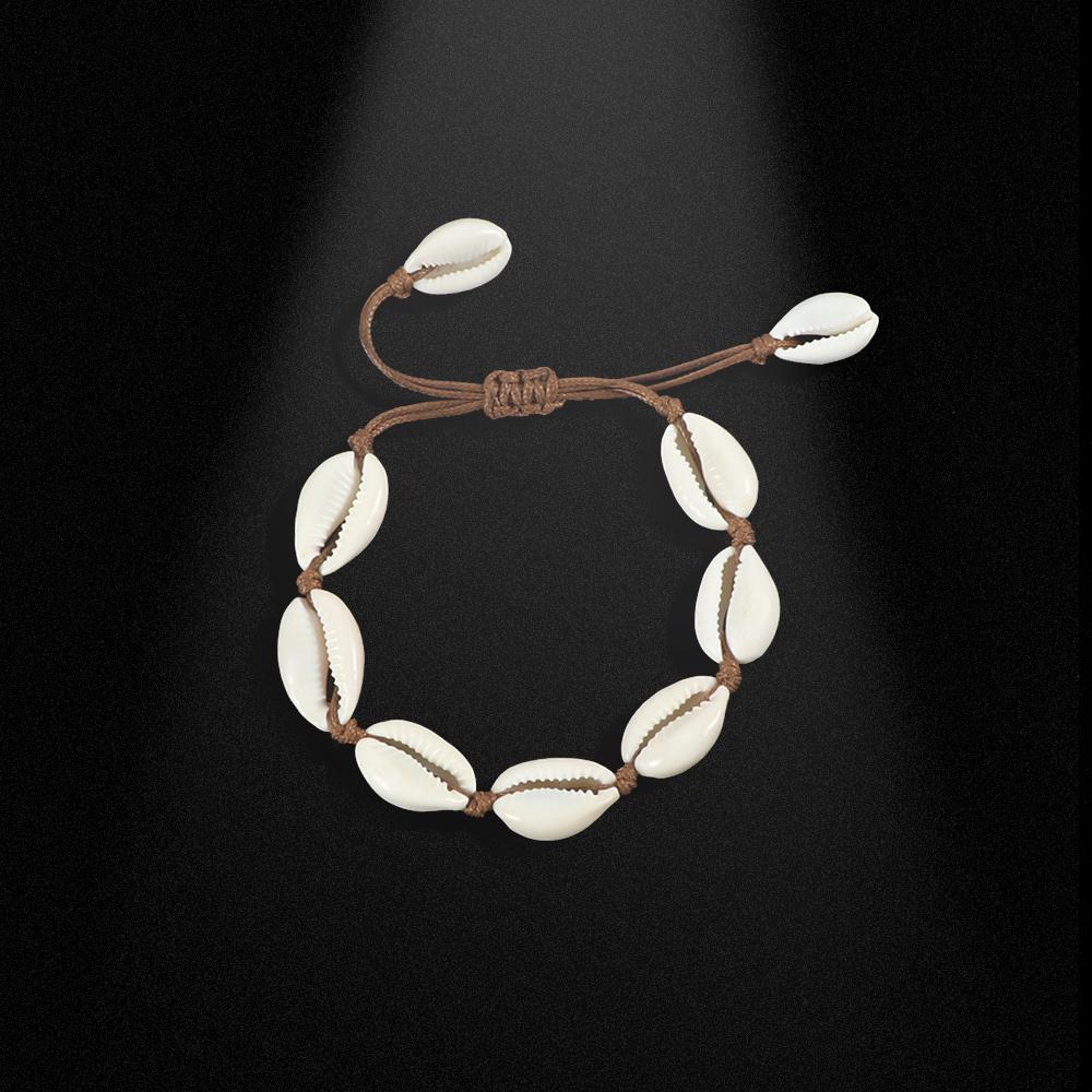 Fashion Women Anklets Bracelet Woven Shell Conch Rope Barefoot Bracelets Bangles Leg Ankle Chain Foot Jewelry Best Friend Gift