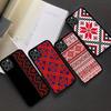 U-Ukraine Ornament Pattern Phone Case Silicone PC+TPU For For IPhone 11 12 13 14 15 16 Plus Pro Max Cover