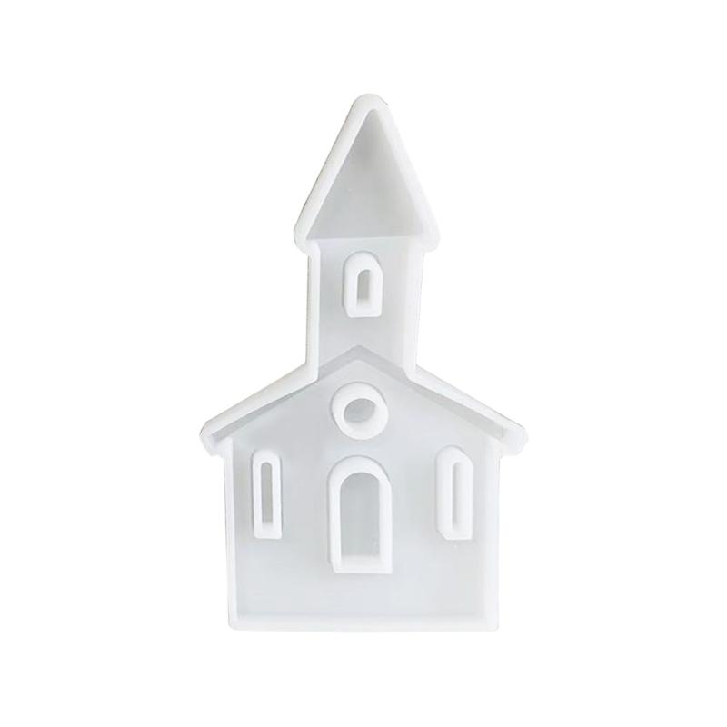 

Castle Shape Candle Holder Mold with Base for Making Candle Holder Decor Tealight Holder Ornament, Epoxy Resin Casting