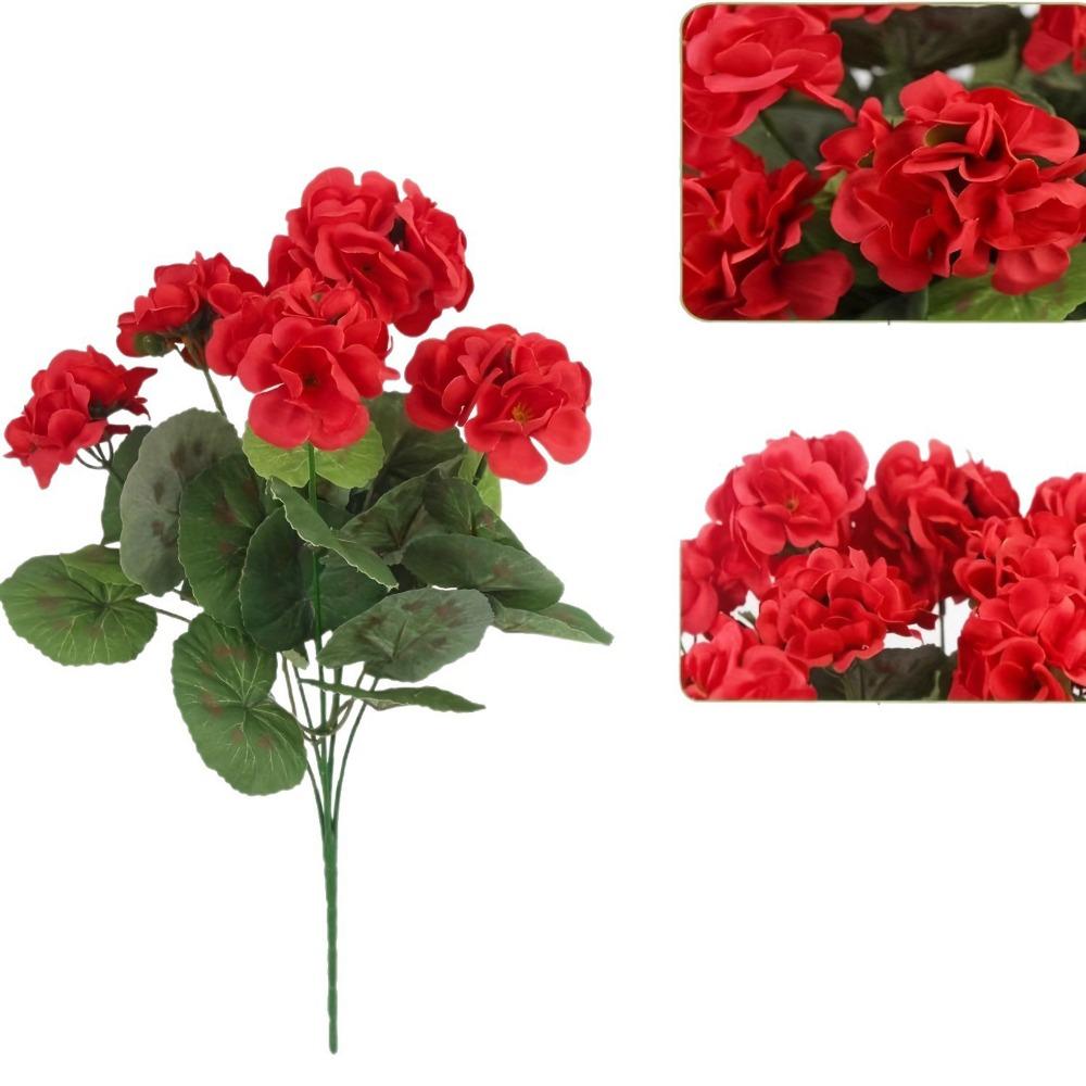 New 5 Heads Real Happy Flower Silk Photography Photo Gift Natural Simulated Rose Buds Crystal Grass Bouquet Home Decorative