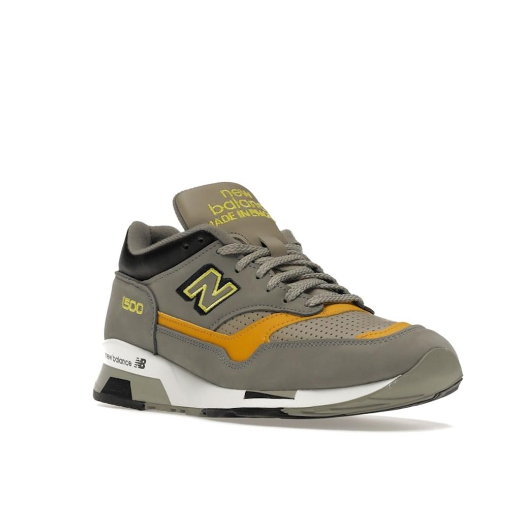 New Balance 1500 Hecho en Inglaterra Gris Amarillo Zapatillas de Hombre Negro M1500GGY
