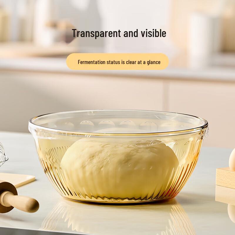 GLASSLOCK 5.2L Crystal Glass Mixing Bowl