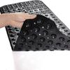 Eco-friendly PVC Anti-slip Bathroom Massage Mat with Drainage Holes and Suction Cups