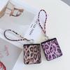 For Samsung Z Flip7 ZFlip6 Fashion Leopard Print Fold Phone Case for Galaxy Z Flip 3 4 5 6 7 Flip7 FE Wrist Strap Leather Cover