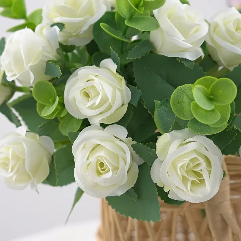 1 Bouquet of 11 Roses Artificial Flowers Silk Flower Artificial Flowers Decorative Flower Ornaments Decoration Wedding.