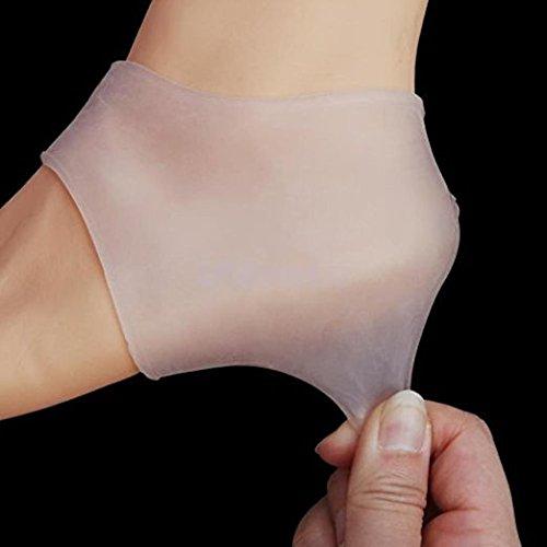 Jern Moisturizing Silicone Gel Heel Sleeve (Transparent White)
