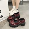 Damskie buty Mary Jane na grubym obcasie, wiosenne nowości, okrągły nosek, płytkie wycięcie, krzesło z platformą, antypoślizgowe obcasy