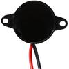 Mugast 3-24V Piezoelectric Electronic Buzzer Alarm, Black, 1 Pack, Wired, Car Compatible