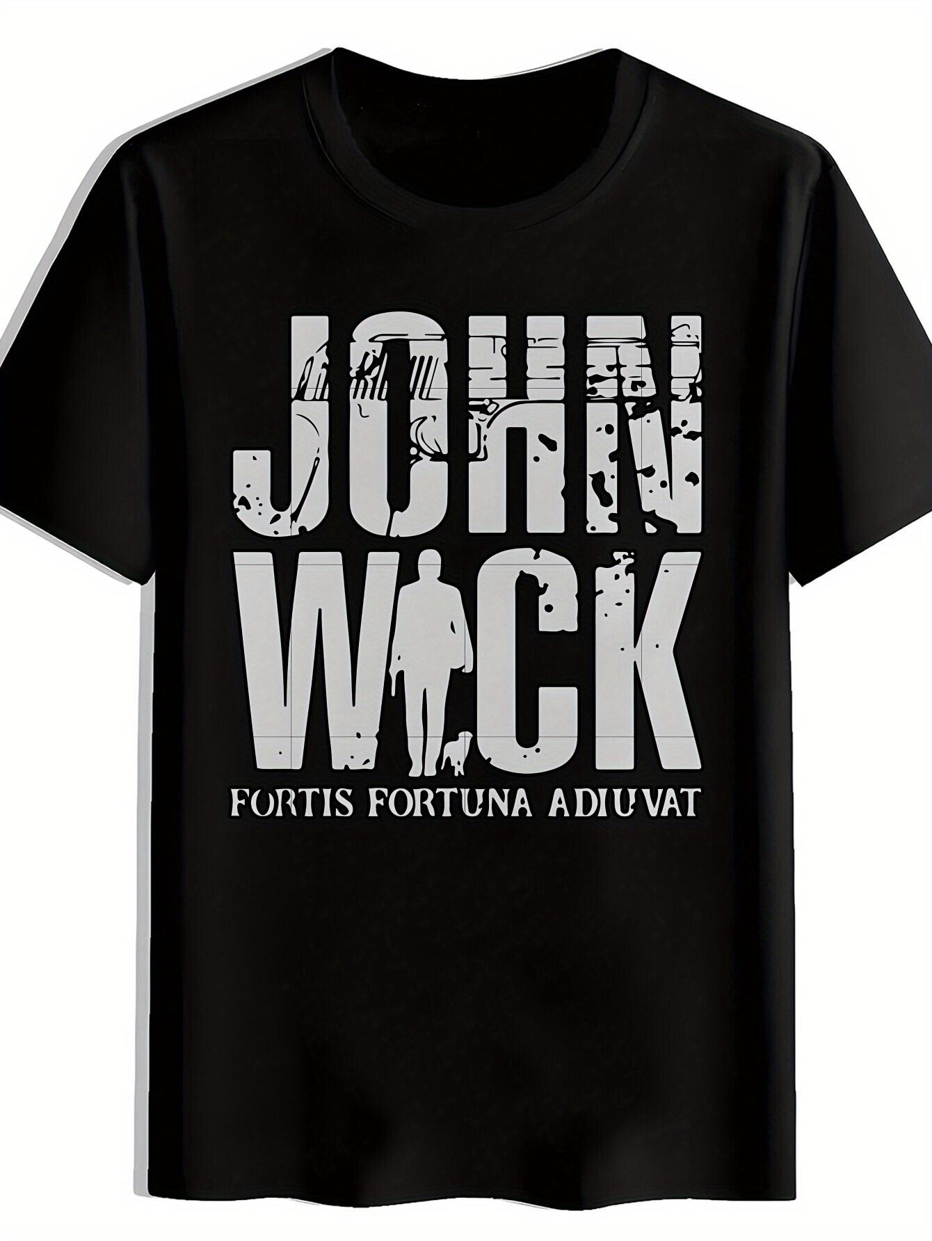 T-shirt John Wick Standing Male Silhouette Print S