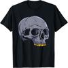 Pastel Goth Skull with Golden Teeth Halloween Emo Punk T-Shirt