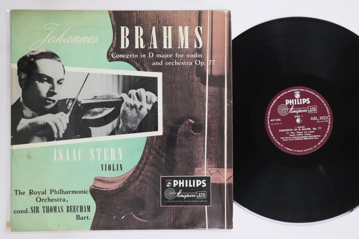 

LP Record ISAAC STERN, THOMAS BEECHAM, ROYAL - Brahms Violin Concerto In D Major O ABL3023 PHILIPS UK Classical Used