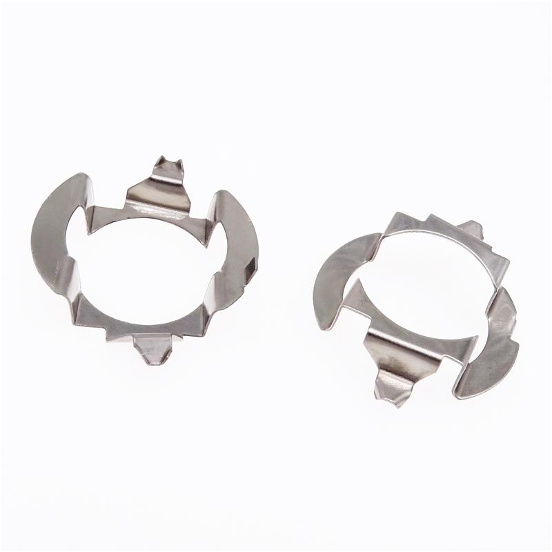For Mercedes-Benz E Class ML350 Car Headlight Bulb Holder Adapter H7 LED Lamp Metal Retainer Clips for VW Touareg Skoda
