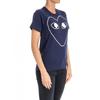 Comme des Garçons PLAY COMME Des GARCONS PLAY White Love Printing Short Sleeve Navy Blue Men's AZ-T181-051-1