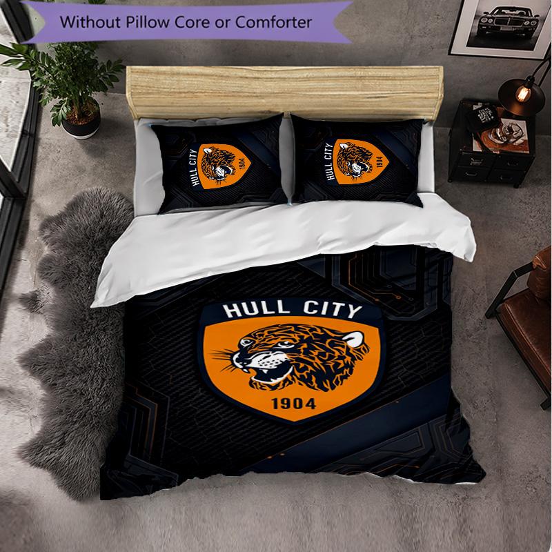 Hull FC Muster Mikrofaser 3-teiliges Bettwäscheset Dekor Bettbezug-Set Für Schlafzimmer Heimgebrauch