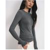 Tencel Modal Cashmere Bottoming Shirt for Women in Autumn and Winter Slim Solid Color Skin-friendly T-shirt High-end Light Luxury Knitwear