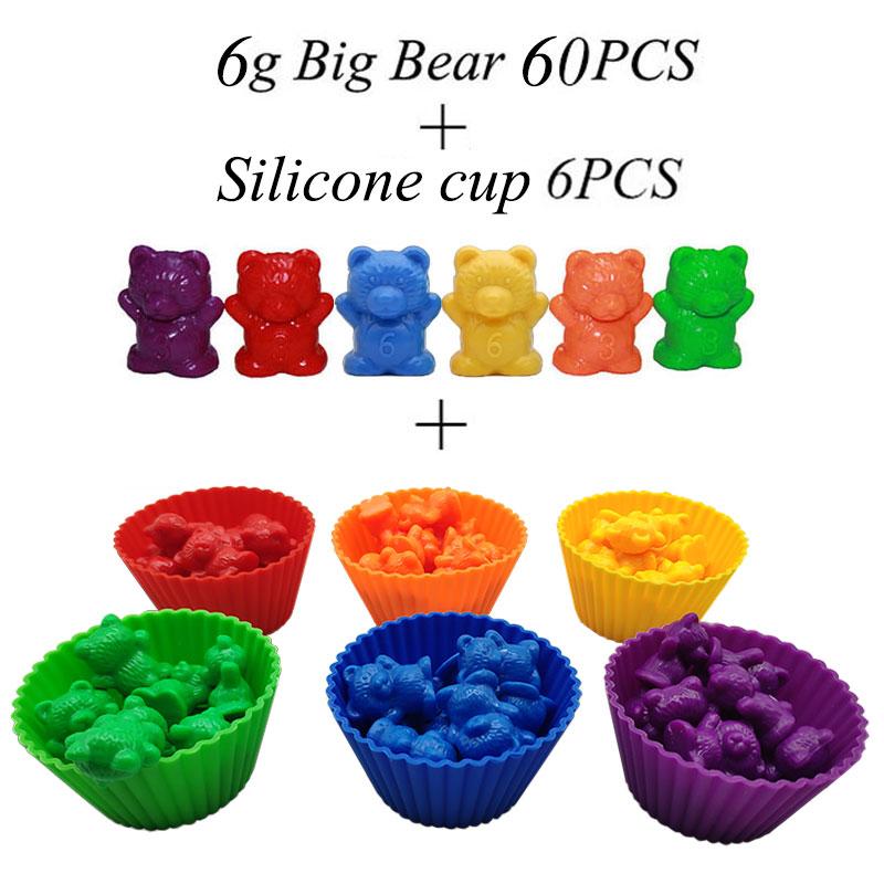 Montessori Rainbow Weight Bear Zabawki dla dzieci Sorter kolorów Materiał do liczenia Gra edukacyjna z matematyką Zabawki edukacyjne dla dzieci Nowe