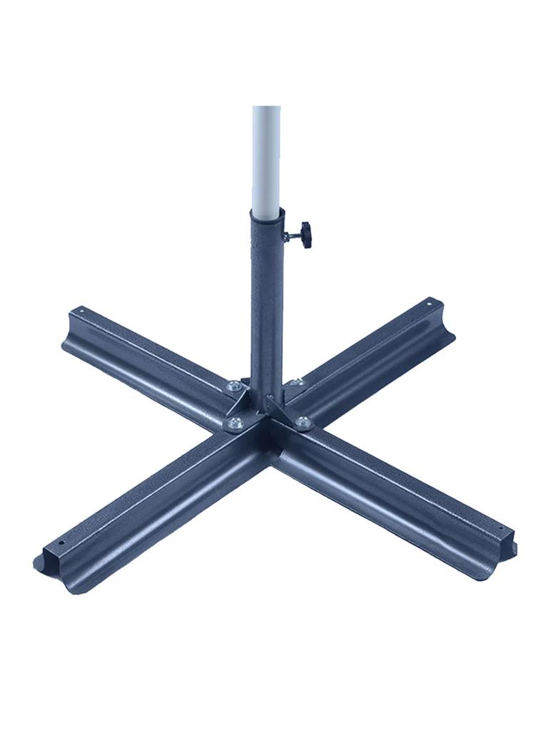 Kaiyuan Ombrellone da Esterno Grande Ombrellone Stand Ombrellone Base a Croce Spessa Ombrellone Solare Ombrellone Pubblicitario Base Metallica