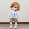 Cartoon Bear OB11 Doll Pants with Pockets Dolls Clothes Fashion 1/12 Doll T-shirt  Doll Accessories