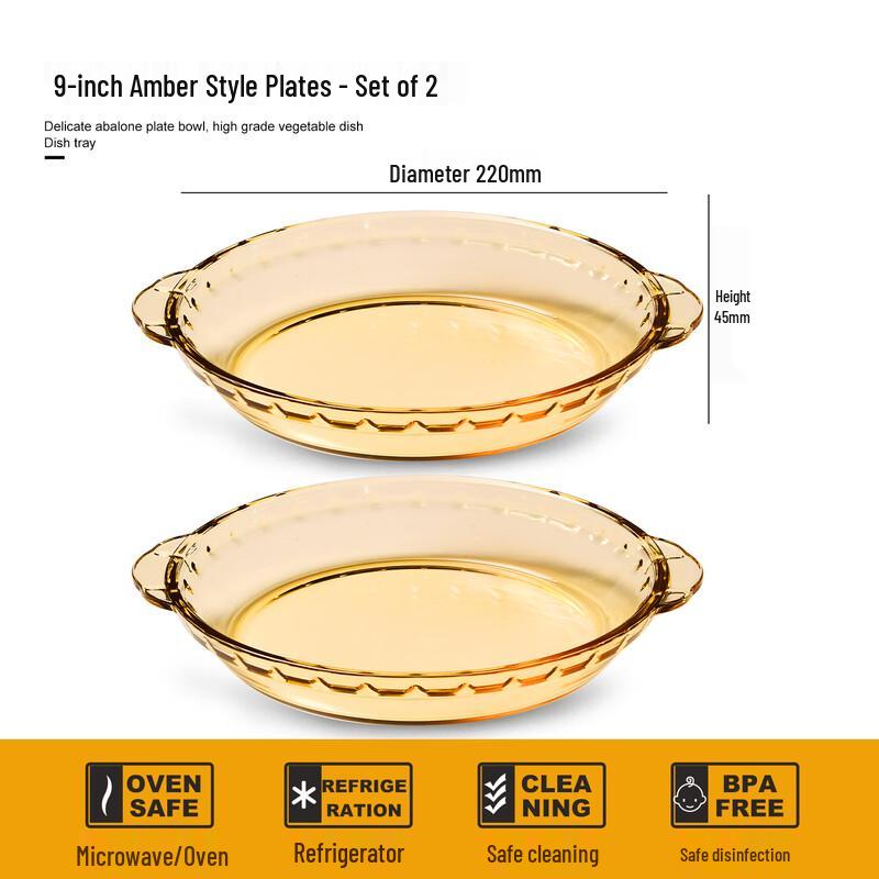 Heat-Resistant Glass Baking Dish Casserole Set