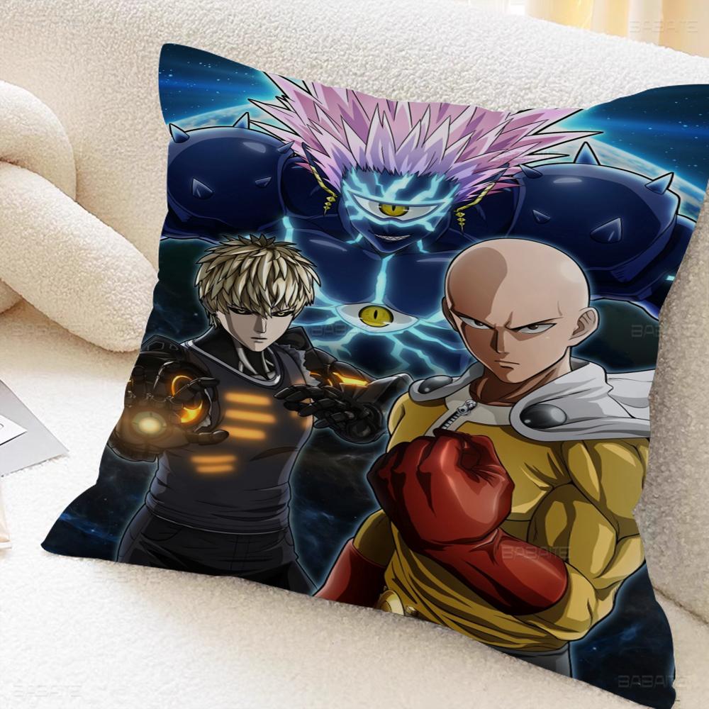Anime One Punch Man Maple Design Cushion Cover Happy Autumn Harvest Decor Holiday Decorati Pillow Cover